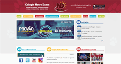 Desktop Screenshot of colegionotredame.g12.br
